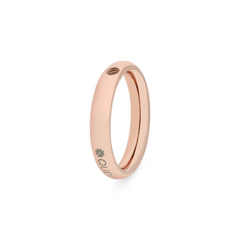 NEW QUDO women's basic small ring in rose gold